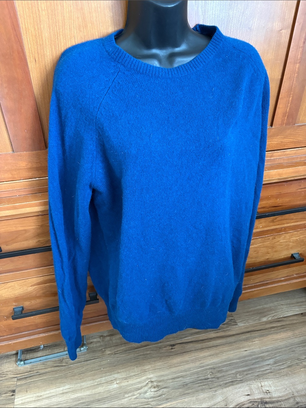 J. Crew Lambswool Crewneck Sweater — Teal Blue